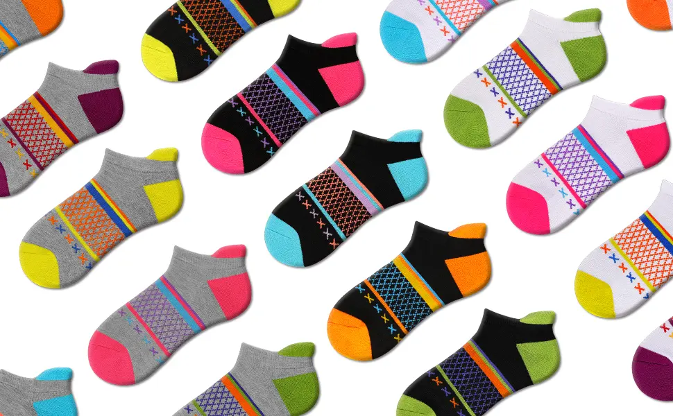 Eallco Womens Socks Ankle Athletic Socks Short Running Socks With Cushioned Sole 6 Pairs 6 Pairs Black - product information 18