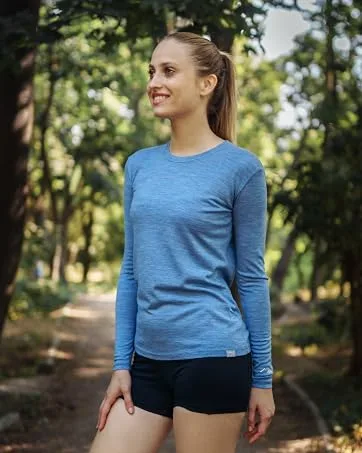 Merino.tech Merino Wool Base Layer Women 100% Merino Wool Lightweight, Midweight Long Sleeve Thermal Shirts + Wool Socks Medium 165 Dark Grey - wool base layer