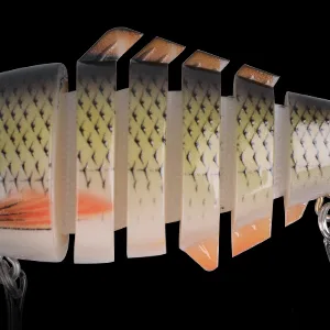 Fishing Lures for Bass Trout, 5pcs Segmented Multi Jointed Swimbaits Slow Sinking Swimming Lures Bionic Hard Bait for Freshwater Saltwater Type A - 3.94",0.5oz - multi jointed swimbaits