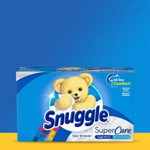 Snuggle SuperCare Laundry Fabric Softener Liquid, Sea Breeze, 2X Concentrated Fabric Conditioner, 150 Loads - dryer sheets snuggle