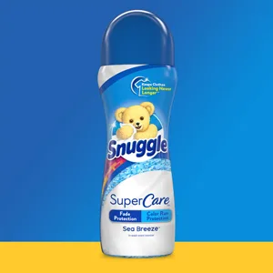 Snuggle SuperCare Laundry Fabric Softener Liquid, Sea Breeze, 2X Concentrated Fabric Conditioner, 150 Loads - scent booster