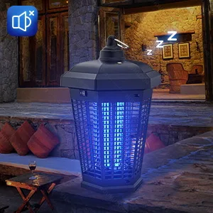 Bug Zapper Outdoor, 20W Mosquito Zapper with Dusk to Dawn Light Sensor, 4200V Electric Bug Zapper Indoor for 2300 Sq Ft Coverage - Bug zapper