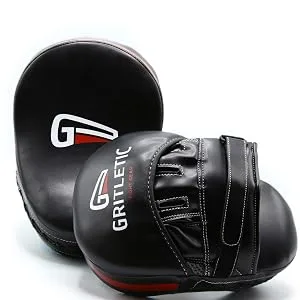 GRITLETIC Curved Adjustable Boxing Mitts - Martial Arts Training