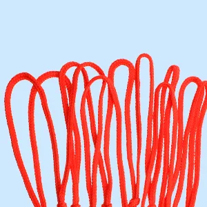 Hsei Basketball Net Replacement All Weather Basketball Net Fits Standard Indoor or Outdoor, 12 Loop Red, White, Blue - product information 2
