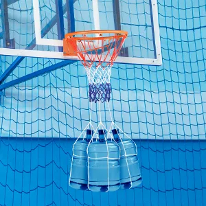 Hsei Basketball Net Replacement All Weather Basketball Net Fits Standard Indoor or Outdoor, 12 Loop Red, White, Blue - product information 3