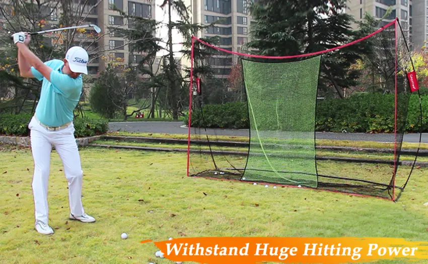 Golf Net with Mat,Golf Hitting Net with Turf,10x7ft Golf Practice Net,Driving Range for Backyard Golf Net Target - Golf Training Nets