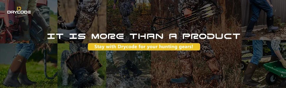 DRYCODE Rubber Boots for Men and Women, Waterproof Durable 6mm Warm Rubber Neoprene Boots, Rain Boot Outdoor Boots, Size 5-14 11 Women/11 Men Graphite Black - rubber boots for men