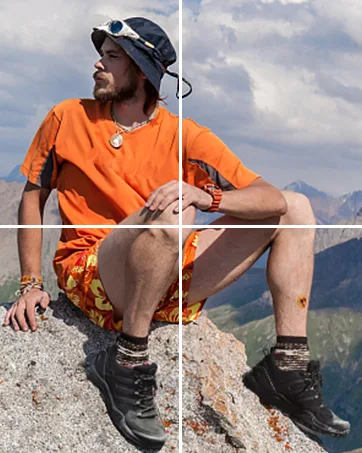 Grand Attack Men's Waterproof Hiking Shoes|Wide Toe Box|Strong Grip & Durable|Size 8-13 10.5 30657-7/Black - product information 15