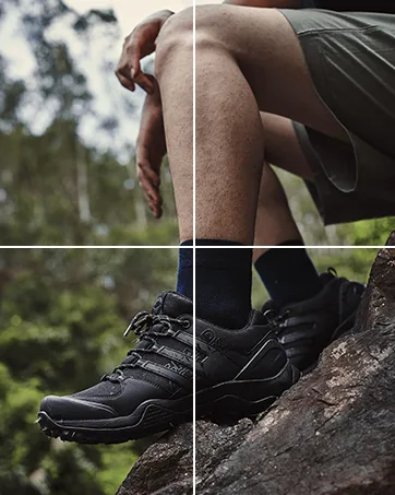 Grand Attack Men's Waterproof Hiking Shoes|Wide Toe Box|Strong Grip & Durable|Size 8-13 10.5 30657-7/Black - product information 7