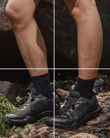 Grand Attack Men's Waterproof Hiking Shoes|Wide Toe Box|Strong Grip & Durable|Size 8-13 10.5 30657-7/Black - product information 8