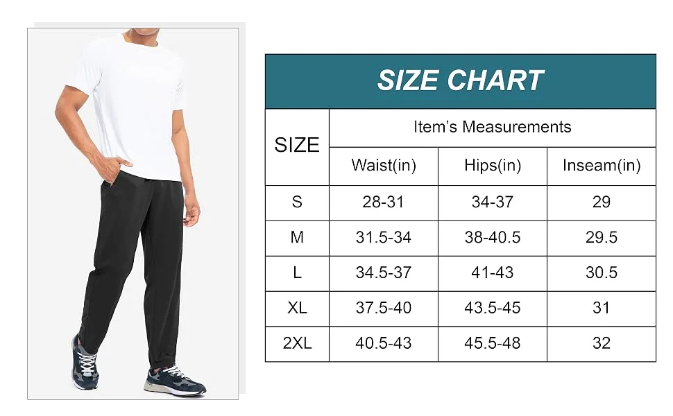 G Gradual Men's Sweatpants with Zipper Pockets Open Bottom Athletic Pants for Men Workout, Jogging, Running, Lounge 02-black Medium - mens lounge pants