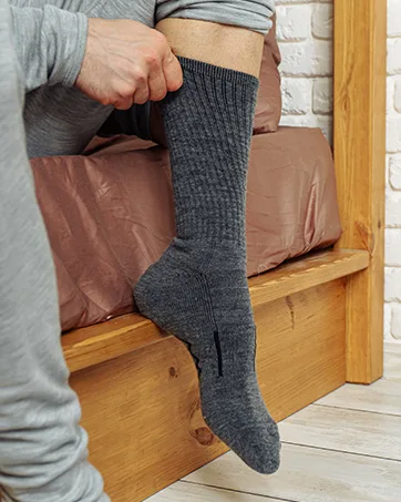 Merino.tech Merino Wool Base Layer - Mens 100% Merino Wool Long Sleeve Thermal Shirts Lightweight, Midweight, Heavyweight 3X-Large 250 Windsor Blue - men socks