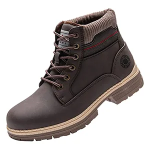 ANJOUFEMME Womens Hiking Snow Winter Boots 7.5 2001-black - ankle boots