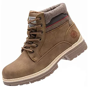 ANJOUFEMME Womens Hiking Snow Winter Boots 7.5 2001-black - winter boots
