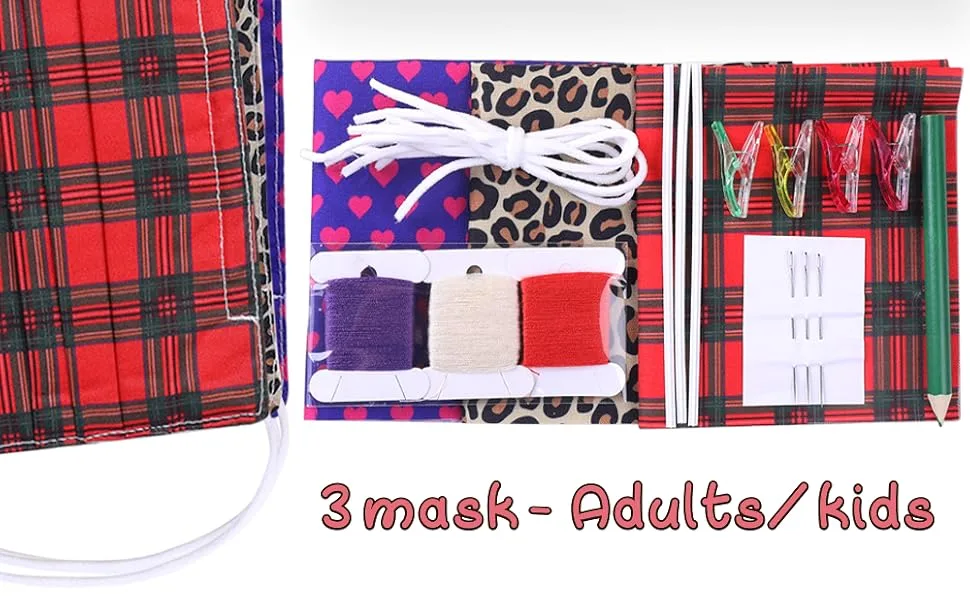 Breathable Fabric face Mask - DIY Sewing Project Kit Designs - Breathable face Mask