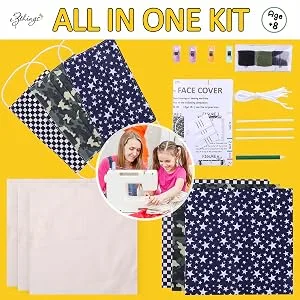 Breathable Fabric face Mask - DIY Sewing Project Kit Designs - DIY Breathable Fabric face Mask