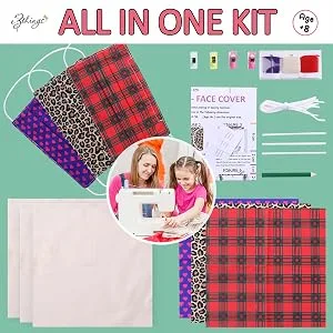 Breathable Fabric face Mask - DIY Sewing Project Kit Designs - Fabric face Mask