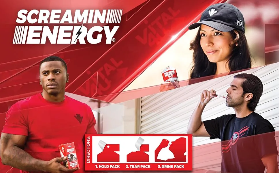 Screamin Energy Max Hit - Maximum Strength Energy Shot with Ginseng & Caffeine - Coffee Mocha, 24 Ct - product information 8