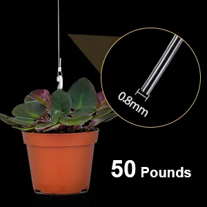 Strong Clear Nylon Fish Wire for Hanging Christmas Decor and 50 Loop Sleeve (218 Yd.) 200 m/ 218.7 Yards - product information 3