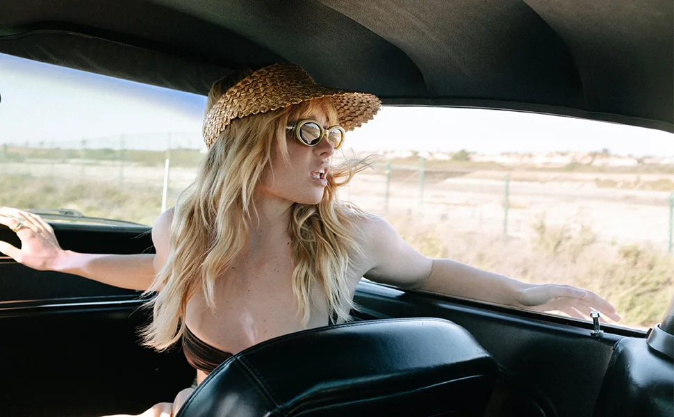 Hemlock Hat Co. Capri Visor Honeycomb - Hemlock Hat Company San Diego California Capri Visor Headwear Straw Wheat Beach Sun Style Apparel