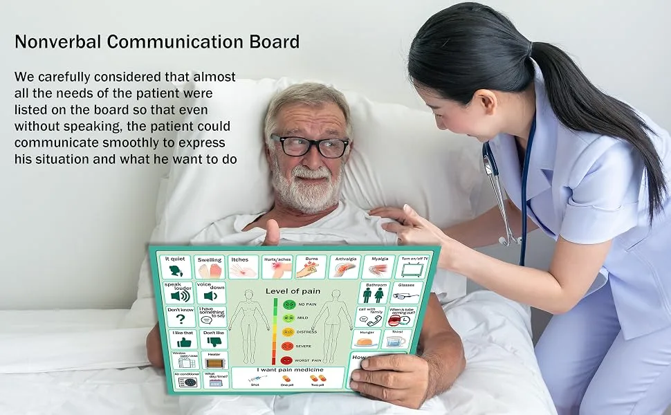 10Pcs Nonverbal Communication Board Waterproof Aphasia Patient Communication Tools Durable Non Verbal Communication Device Cards for Nonverbal Adults, Kids - communication board for nonverbal adults