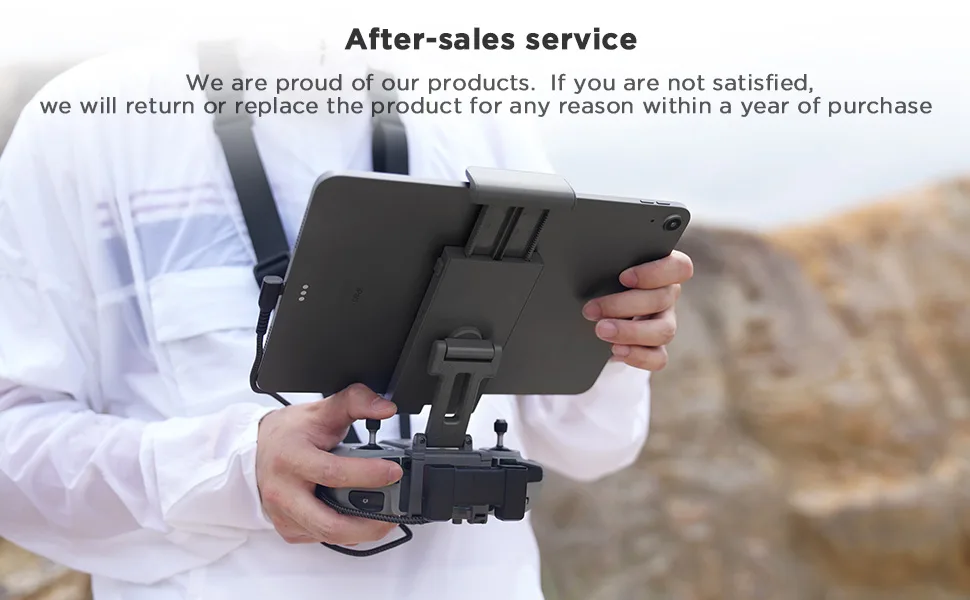 CYNOVA 4-13.5 Inch Tablet Holder for DJI RC-N1 Remote Controller Tablet Mount for DJI Mini 2,Mavic Air 2,DJI Mini 3 Pro Drone Extended Control Phone Clip with Lanyard - CYNOVA Pad Holder Compatible with DJI Mini 2/ Mavic Air 2/ Mavic Air 2S Tablet Mount Holder