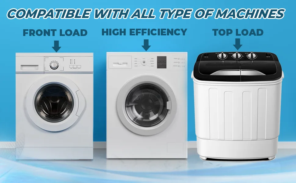 DEVOG Washing Machine Cleaner, 24 pcs Washer Machine Cleaner with Deep Cleaning Formula, 1 Year Supply, Washer Cleaner for Front Loader, Top Loader and HE - washing machine cleaner