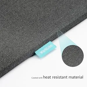 WORKLION Heat Press Mat 11"x13": Double-Sided Fireproof Materials Protective Resistant Mat for Cricut Easypress/Easypress 2 & HTV Craft Vinyl Ironing Insulation Transfer Projects - heat press easy mat