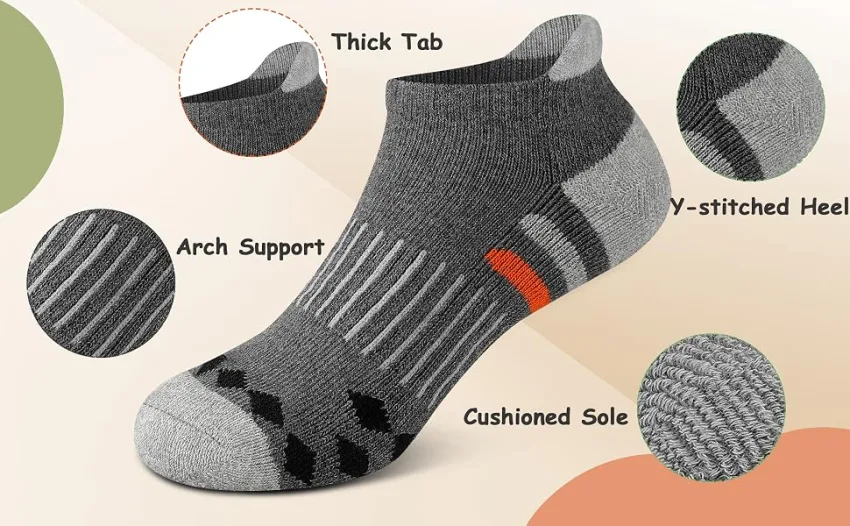 Comfoex 10 Pairs Boys Socks Ankle Athletic Socks For Big Little Kids Cotton Half Cushioned Socks Grey 10 Pairs 7-10 Years - socks