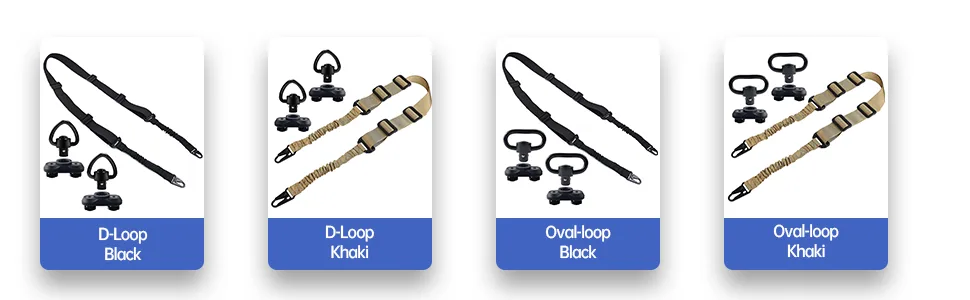 Braudel Quick Detachable Sling Swivel Cap Set with 1" Quick Release Tri-Lock Swivels for 870 12 GA - product information 6