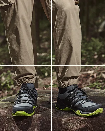 Grand Attack Men's Waterproof Hiking Shoes|Wide Toe Box|Strong Grip & Durable|Size 8-13 11.5 Wide Black Grey - product information 13