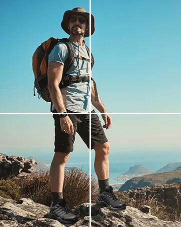 Grand Attack Men's Waterproof Hiking Shoes|Wide Toe Box|Strong Grip & Durable|Size 8-13 11.5 Wide Black Grey - product information 7