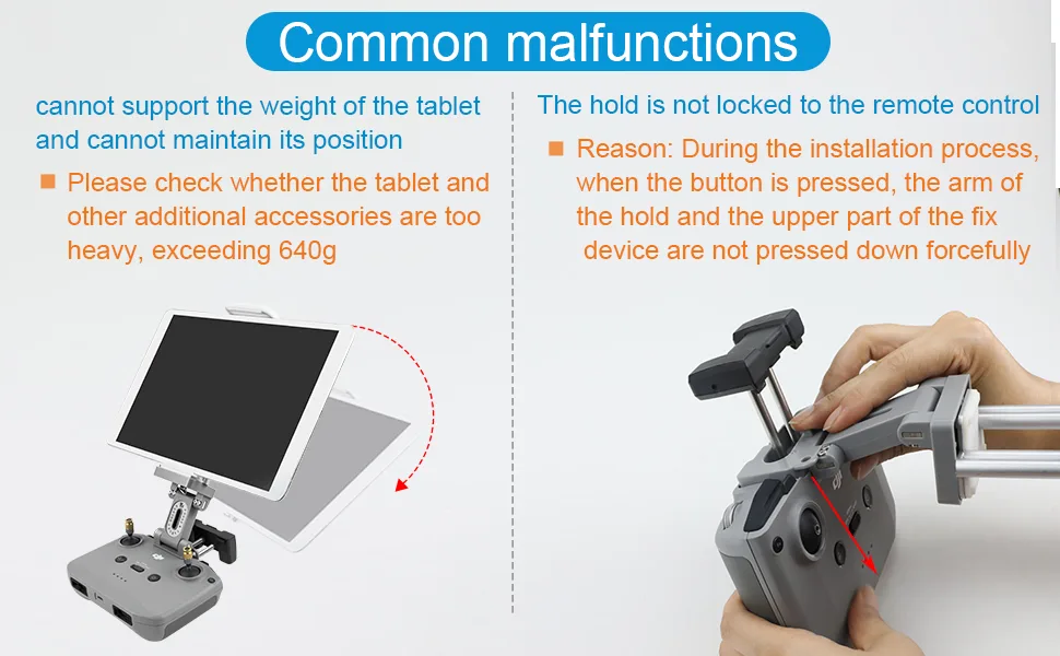 Hanatora 4-11 Inch Tablet Holder Mount Bracket with Lanyard for DJI Mavic 3,Air 2S, Mavic Air 2,DJI Mini 3 Pro,Mini 2 Drone Remote Controller, Extended Control Clip Accessories - product information 7