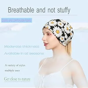 HONENNA Printed Turban Headband Chemo Cap Soft Sleep Beanie Gray+spot - product information 36