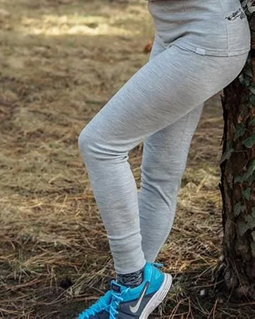 Merino Wool Base Layer Women Pants 100% Merino Wool Leggings Thermal Underwear Bottoms Light, Mid, Heavyweight + Wool Socks Medium 165 Pink Heather - womens pants