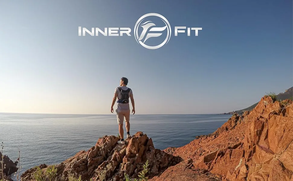 InnerFit Hydration Bladder Cleaning Kit - 5 in 1 Water Bladder Cleaning Kit for Universal Bladders - 3 Brushes - 1 Collapsible Frame - 1 Carrying Pouch - Man hiking after cleaning his pack with a hydration bladder cleaning kit