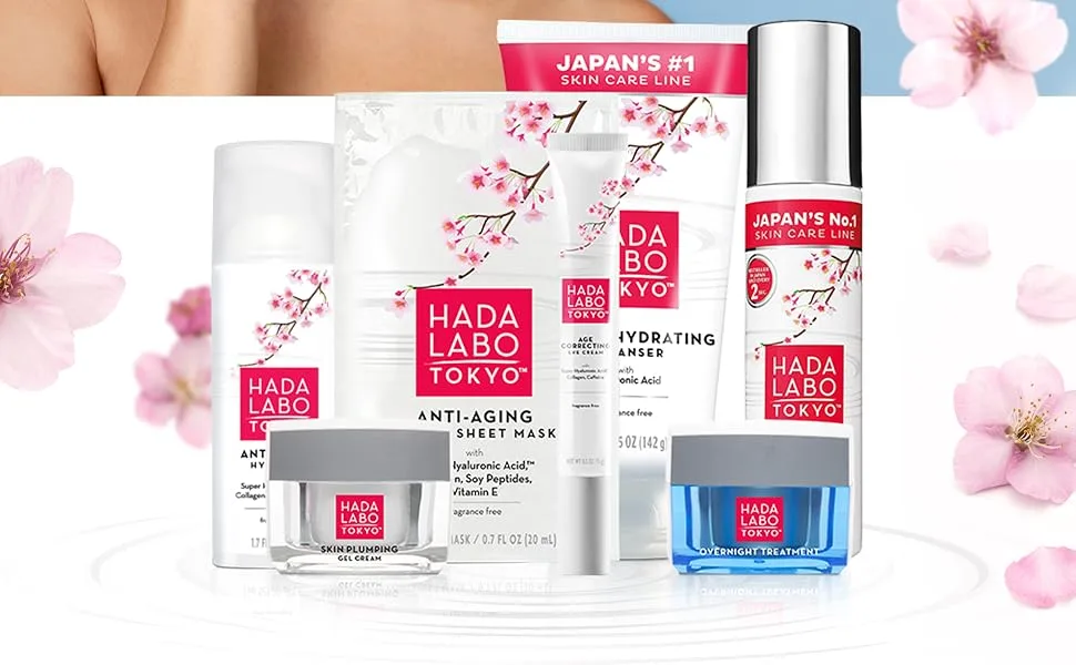 Hada Labo Tokyo Overnight Treatment - 1.76 oz Container - Hado Labo Anti-Aging Sheet Mask