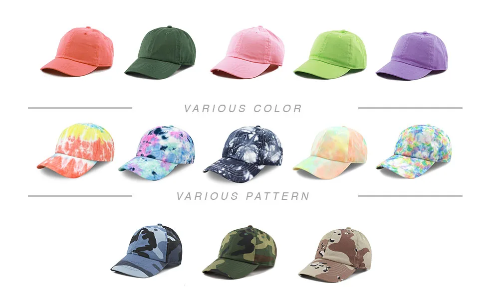 Kids Washed Low Profile Cotton and Denim UPF 50+ Plain Baseball Cap Hat 6-9 Years 0. Light Pink - poster