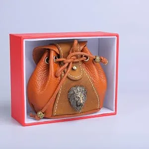 DNDMASTER Hollow Metal DND Dice Set - Unique Dragon Design Dice with Gift Dice Bag for Dungeons & Dragon Gaming, Dice Set with Drawstring Leather DND Dice Pouch Storage Bag Bronze - dice bag