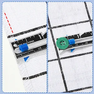 Sliding Gauge Sewing Measuring Tool Stainless Steel Quilting Ruler for Knitting Crafting Sewing Beginner Hemming Measuring(3) - product information 3
