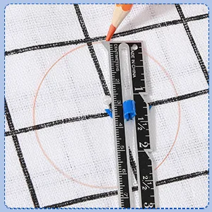 Sliding Gauge Sewing Measuring Tool Stainless Steel Quilting Ruler for Knitting Crafting Sewing Beginner Hemming Measuring(3) - product information 6