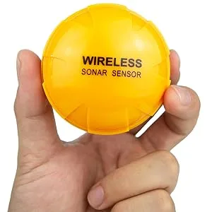 Venterior Portable Rechargeable Fish Finder Wireless Sonar Sensor Fishfinder Depth Locator with Fish Size, Water Temperature, Bottom Contour, Color LCD Display Black - sonar fish finder