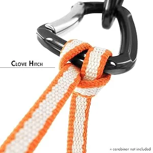 GM CLIMBING 11mm UHMWPE Sling Runner 22kN CE UIAA Certified Orange 30cm / 12inch | One Unit - climbing sling
