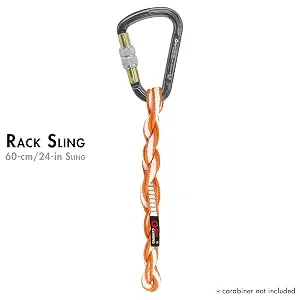 GM CLIMBING 11mm UHMWPE Sling Runner 22kN CE UIAA Certified Orange 30cm / 12inch | One Unit - climbing sling