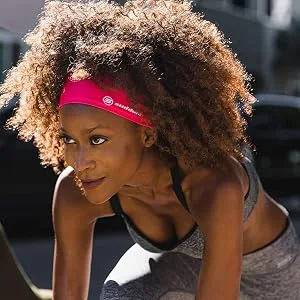 Suddora Solid Color Wide Headband/Sweatband - Workout, Football, Soccer, Yoga Solid Color Wide Headband Orange - suddora