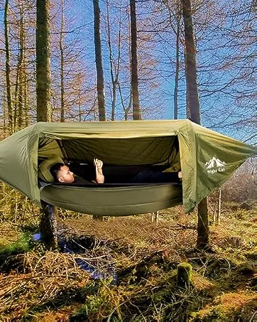 Night Cat Hammock Underquilts Sleeping Bag Single Insulated Under Blanket for Hammock 4 Seasons Lightweight Soft Warm 5-20 8x3.6ft - product information 11