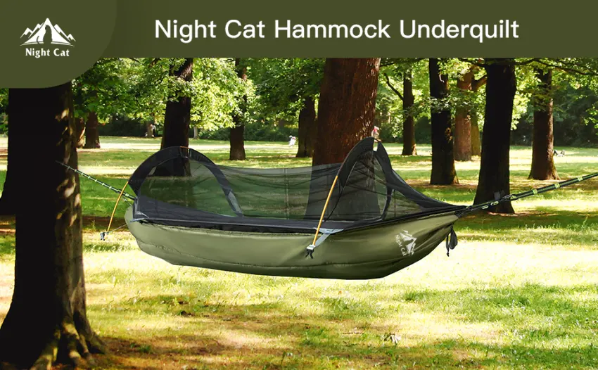 Night Cat Hammock Underquilts Sleeping Bag Single Insulated Under Blanket for Hammock 4 Seasons Lightweight Soft Warm 5-20 8x3.6ft - product information 14