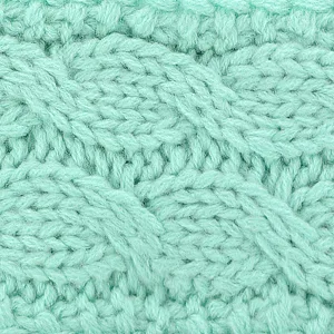 C.C Soft Stretch Winter Warm Cable Knit Fuzzy Lined Ear Warmer Headband, Ivory - product information 5