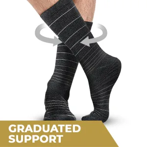Pembrook Light Compression Socks for Men 8-15 mmHg | Graduated Compression Socks for Men Circulation Large Multicolored - travelers compression socks, calcetines de compresion para hombre, calf high compression socks men