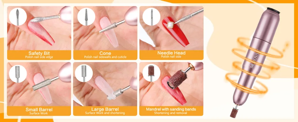 Morovan Acrylic Nail Kit with Drill - Professional Nail Kit Acrylic Set with Everything for Beginners Glitter Acrylic Powder for Nail Extension DIY Complete Starter Set 65 Pieces Kit with Drill - nail drill